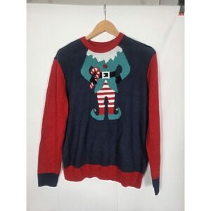 H&M crew neck Ugly ELF Christmas sweater